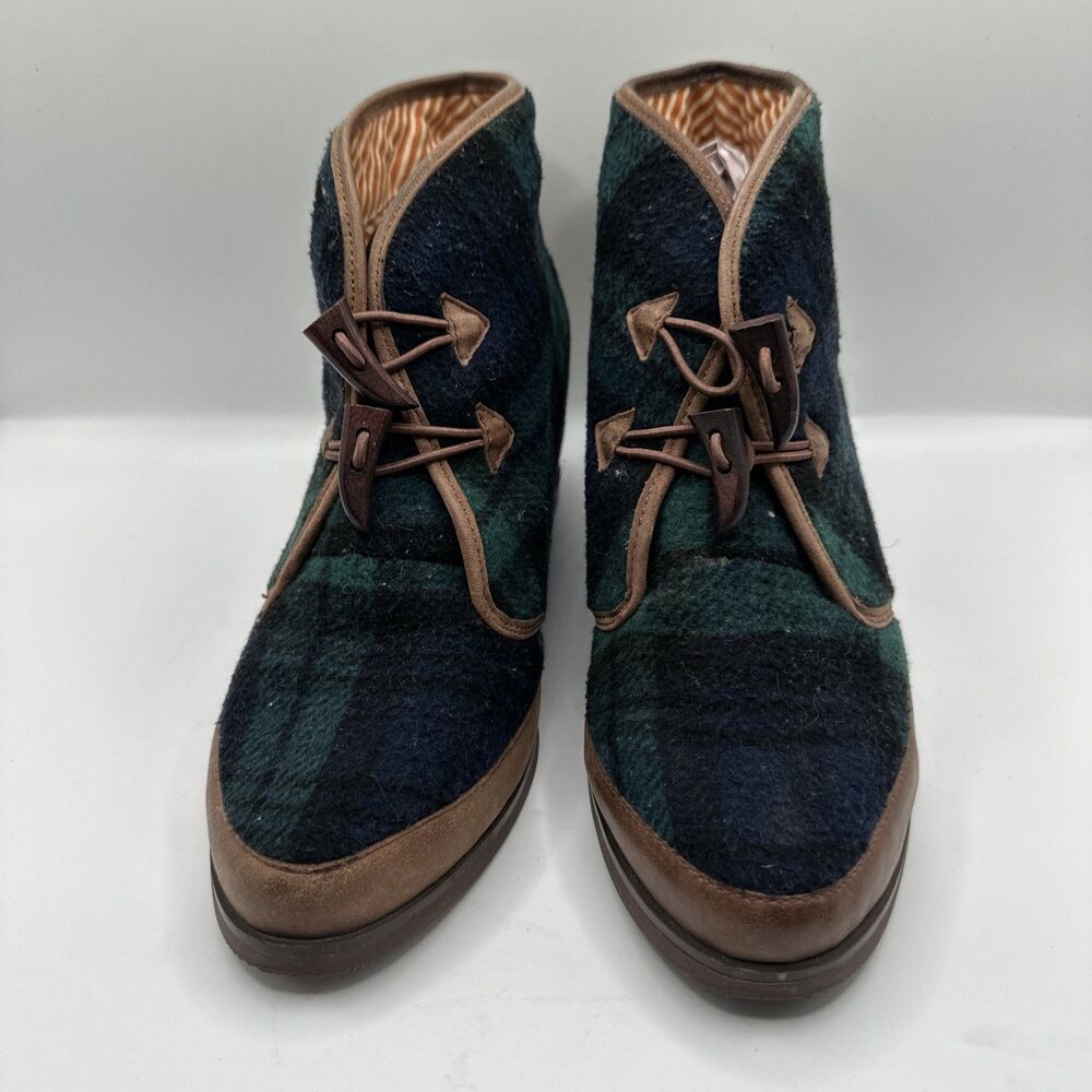 80%20 Toggle Tartan Plaid Wedge Sz 7‎ - Picture 2 of 6